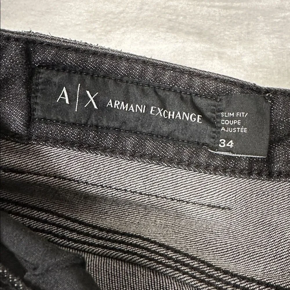 Armani Exchange Charcoal Denim Jeans